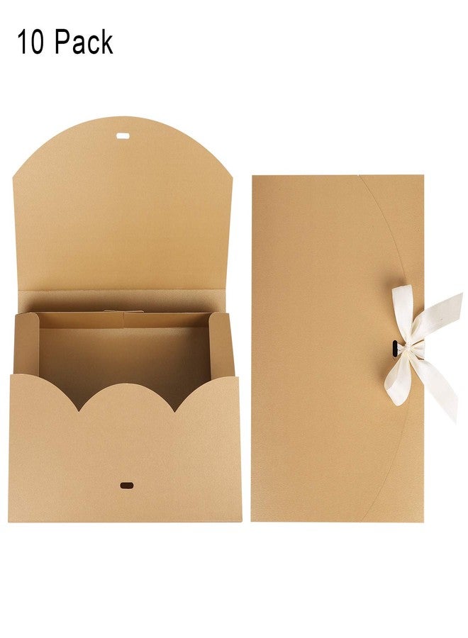IBLUELOVER 10Pcs Rectangle Presents Boxes Paperboard Present Packaging Box with Ribbon Bowknot Bracelet Necklace Shirt Lingerie Wrapping Box for Valentine Day Birthday Wedding Anniversary Bridal Shower Party - Image 5
